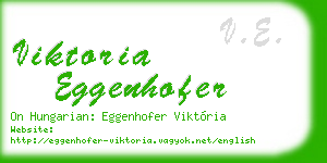 viktoria eggenhofer business card
